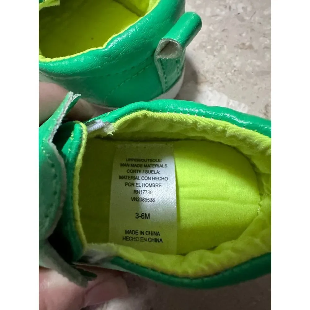 Cat and jack boys dinosaur triceratops‎ crib shoes 3-6 months fall dnr